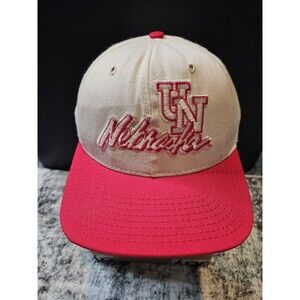 Vintage Nebraska Cornhuskers Hat Cap Snap Back Red The Game 90s Made In USA